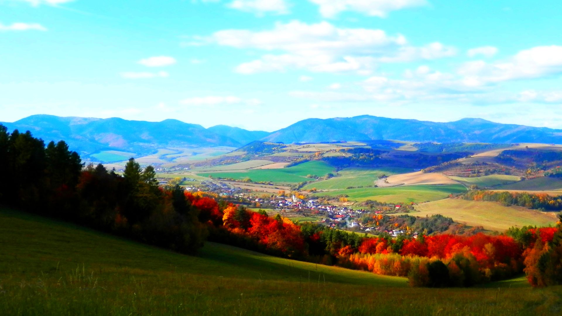 Panoráma obce Hrabkov